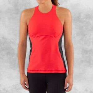 Lululemon Spin It To Win It Tank Top Criss Cross Back Straps Love Red Women's 6